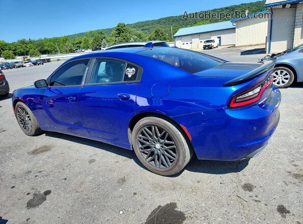 2C3CDXHG4JH223624 2018 DODGE CHARGER Blue Հետևի աջ