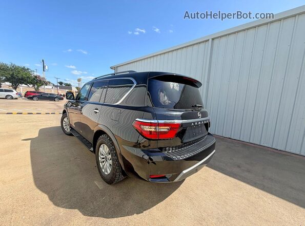 JN8AY2AC6M9145552 2021 NISSAN ARMADA Black Przód prawy