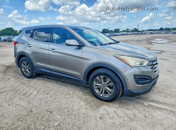 5XYZT3LB2GG357682 2016 HYUNDAI SANTA Beige Widok z przodu