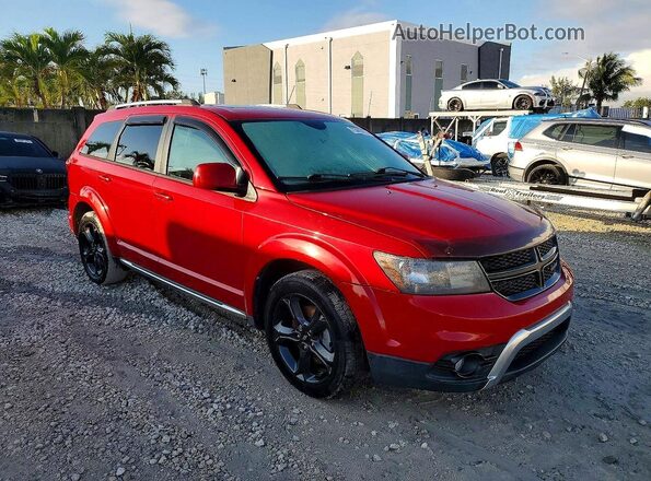 3C4PDCGBXJT252063 2018 DODGE JOURNEY Красный Вид спереди