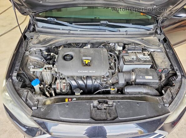 5NPD84LF8HH125019 2017 HYUNDAI ELANTRA Black Engine compartment view