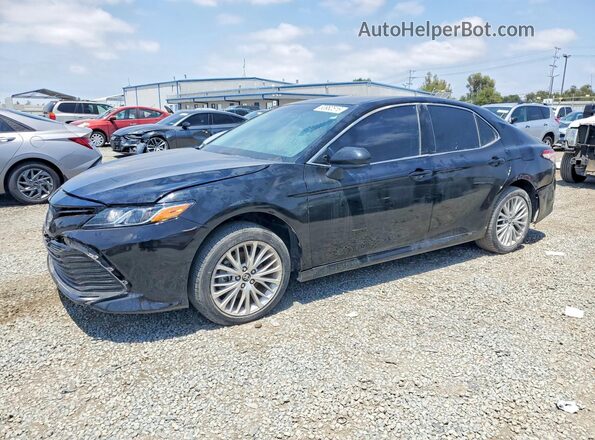 4T1B21HK7KU516393 2019 TOYOTA CAMRY Black Rear left