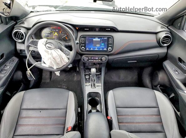 3N1CP5DV4PL489465 2023 NISSAN KICKS Silver ხელსაწყოთა პანელის ხედი