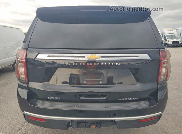 1GNSCFKT2PR101256 2023 CHEVROLET SUBURBAN Black Вид салону спереду