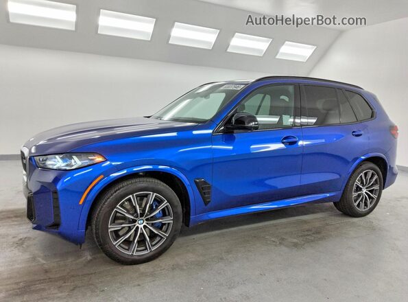 5UX33EU04T9018947 2026 BMW X5 Blue Rear left