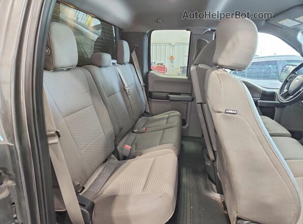 1FTFX1EGXHKC77434 2017 FORD F150 Gray Rear interior view