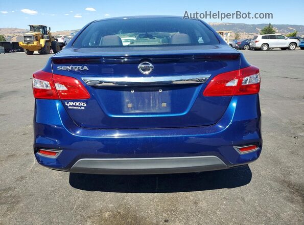 3N1AB7AP0HY241709 2017 NISSAN SENTRA Blue Widok wnętrza z przodu