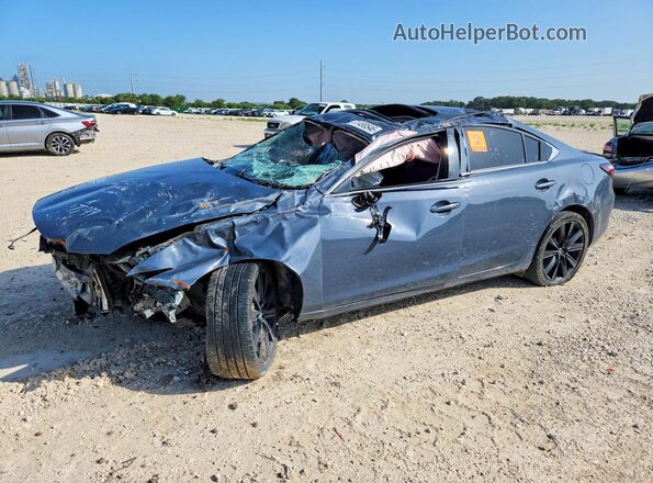 JM1GL1WYXM1617799 2021 MAZDA 6 Серый Задняя левая четверть
