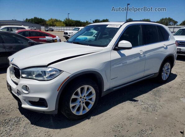 5UXKR2C53G0U17493 2016 BMW X5 White Trasero izquierdo
