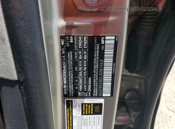 4JGFB5KB0LA081463 2020 MERCEDES-BENZ GLE-CLASS Silver 