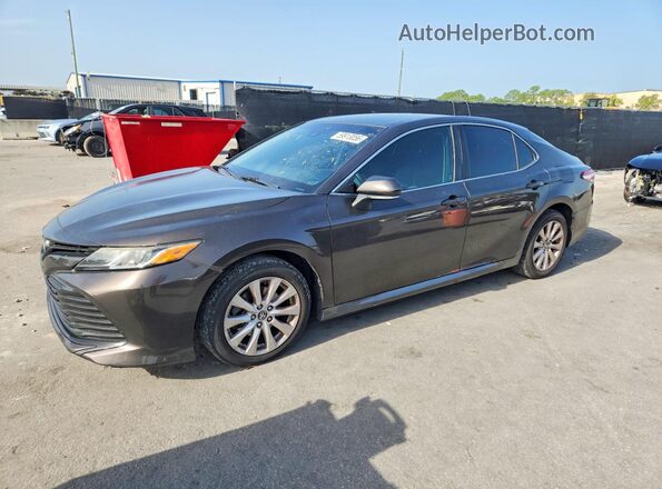 4T1B11HK4JU045627 2018 TOYOTA CAMRY Brown Задня ліва чверть