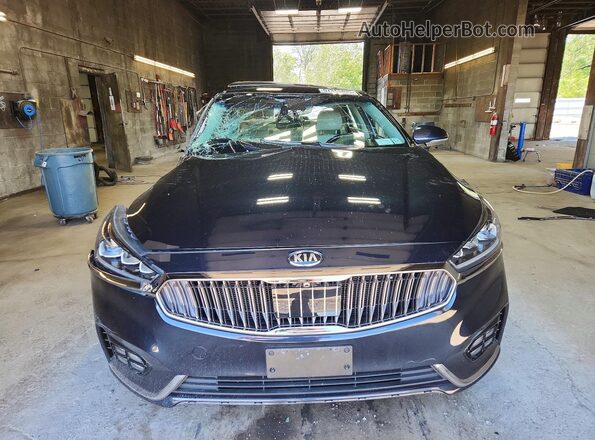 KNALC4J13J5097215 2018 KIA CADENZA Blue Вид ззаду