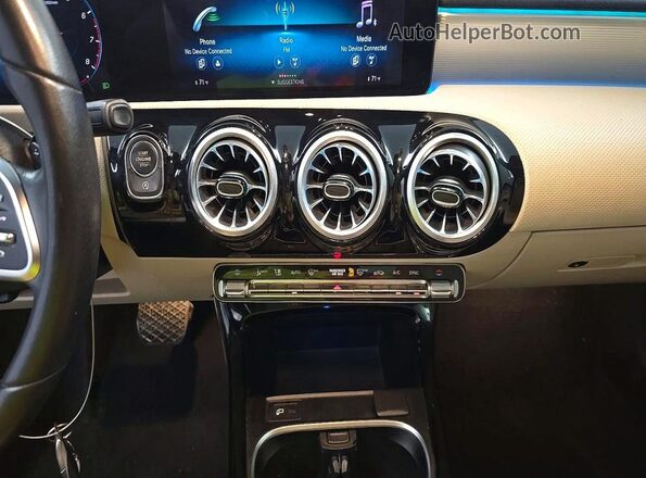 W1K3G4EB0NJ353212 2022 MERCEDES-BENZ A Blue Вид задньої частини салону
