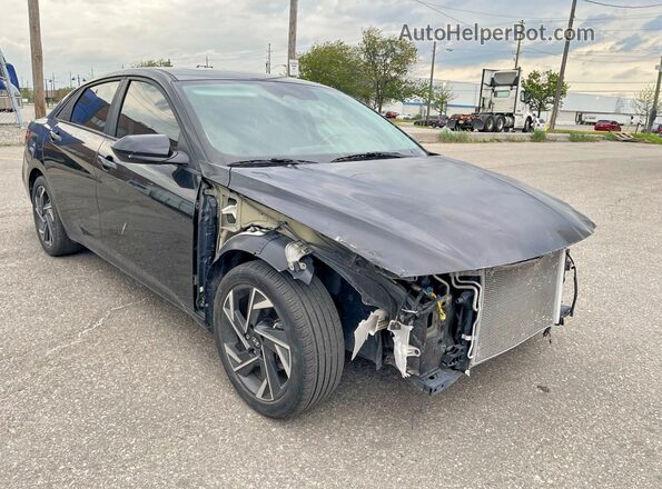KMHLM4DGXRU775987 2024 HYUNDAI ELANTRA Black Հետևի ձախ