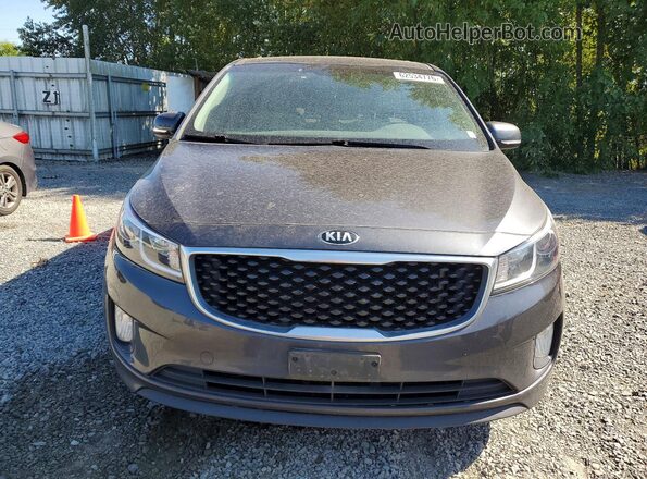 KNDMC5C11G6187251 2016 KIA SEDONA Серый Вид сзади