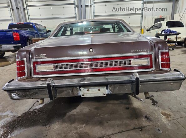 8J64S206794 1978 FORD LTD Brown Вид ззаду