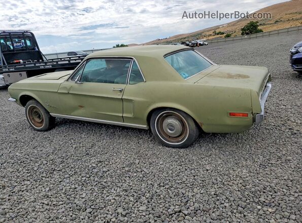 8R01C135435 1968 FORD MUSTANG Green Trasero izquierdo
