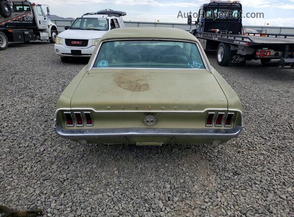 8R01C135435 1968 FORD MUSTANG Green Vista trasera
