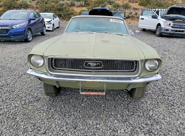 8R01C135435 1968 FORD MUSTANG Green Vista frontal
