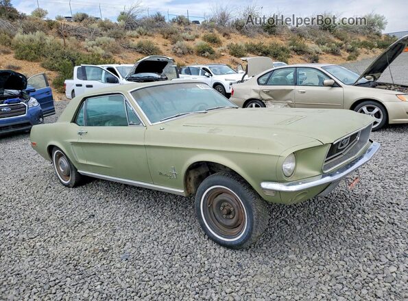 8R01C135435 1968 FORD MUSTANG Green Delantero derecho
