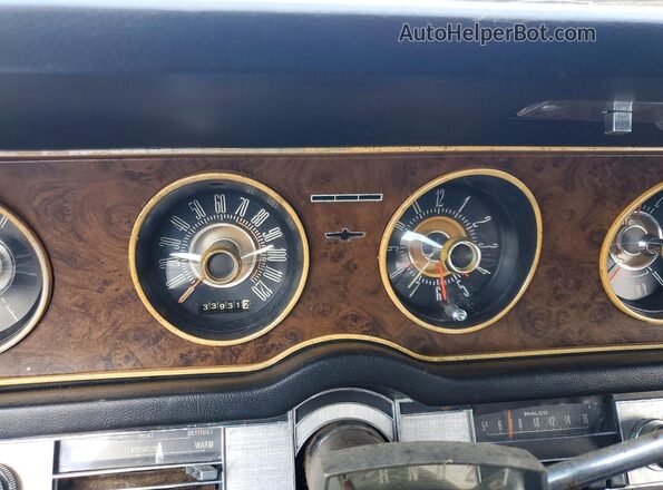 8Y83N111828 1968 FORD THUNDERBIRD Черный Вид щитка приборов