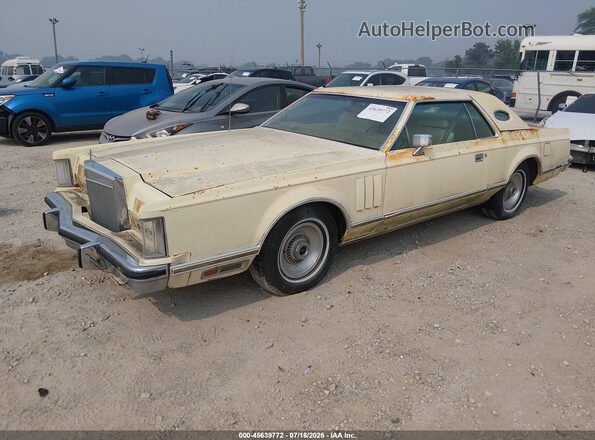 8Y89A906891 1978 LINCOLN CONTINENTA Yellow წინა მარცხენა ხედი სამი მეოთხედიდან