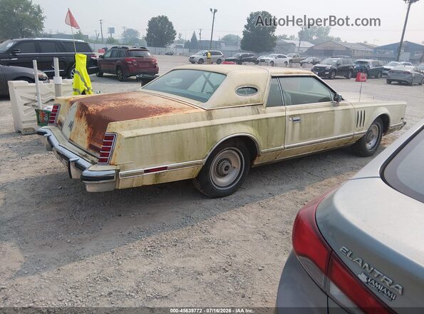 8Y89A906891 1978 LINCOLN CONTINENTA Yellow უკანა მარჯვენა