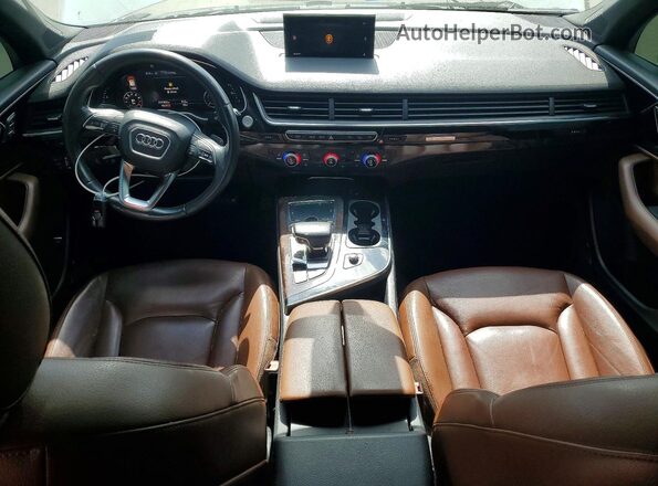 WA1LAAF73KD014615 2019 AUDI Q7 White Widok zestawu wskaźników
