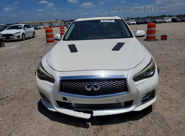 JN1EV7AP7GM301236 2016 INFINITI Q50 White Հետևի տեսք