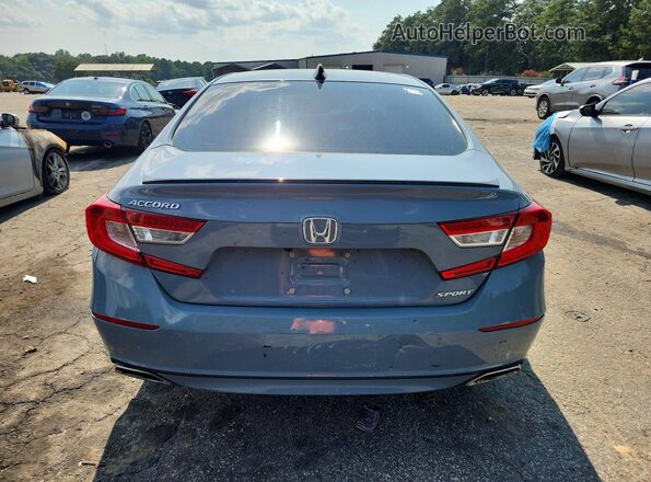 1HGCV1F32NA088185 2022 HONDA ACCORD Синий Вид салона спереди
