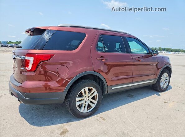 1FM5K8DH8JGA89741 2018 FORD EXPLORER Red წინა მარჯვენა