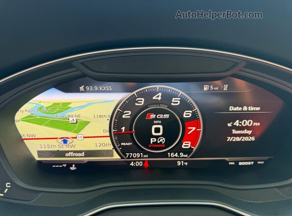 WA1B4AFY3K2063451 2019 AUDI SQ5 Black Widok zestawu wskaźników