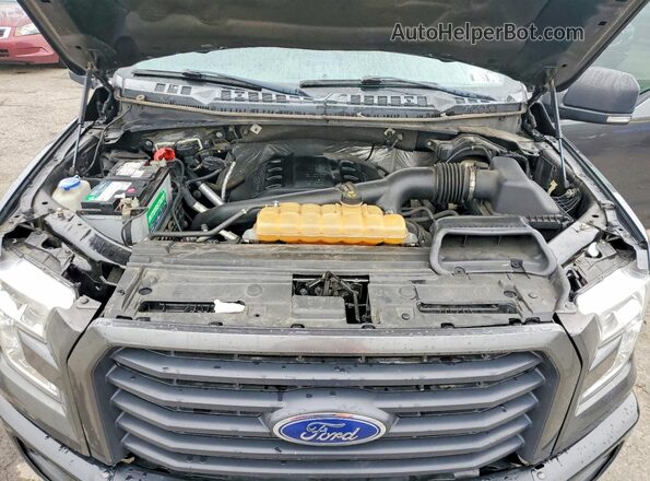 1FTEW1EG5GFD47704 2016 FORD F150 Gray Vista del compartimento del motor