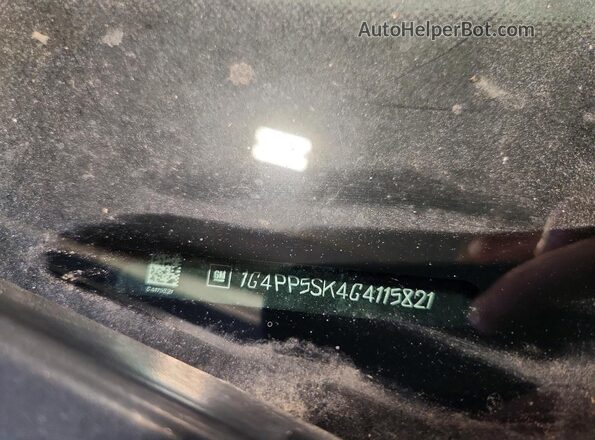 1G4PP5SK4G4115821 2016 BUICK VERANO White VIN კოდის სტიკერის ხედი