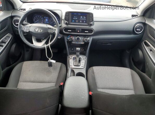 KM8K6CAA2KU325448 2019 HYUNDAI KONA Red ხელსაწყოთა პანელის ხედი