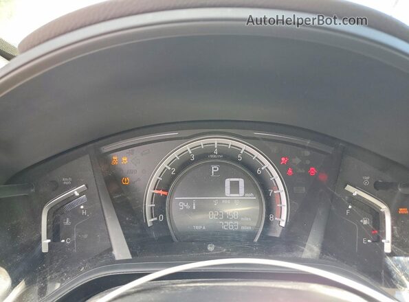 2HKRW6H33JH225671 2018 HONDA CR-V White Вид задніх сидінь