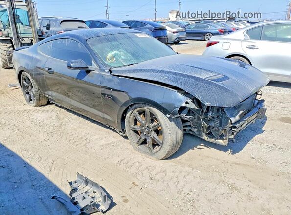 1FA6P8CF2L5127172 2020 FORD MUSTANG Black Դիմացի տեսք