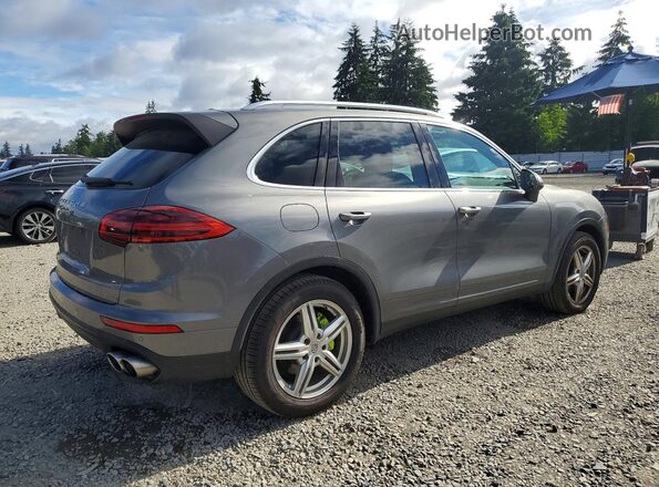 WP1AE2A21GLA17348 2016 PORSCHE CAYENNE Gray Przód prawy