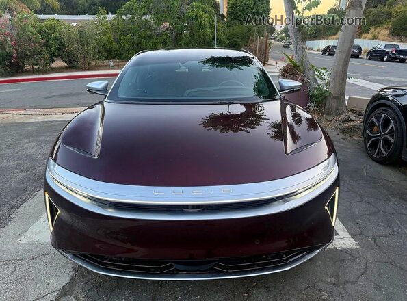 50EA1GBA8NA005072 2022 LUCID AIR Burgundy VIN կոդի պիտակի տեսք