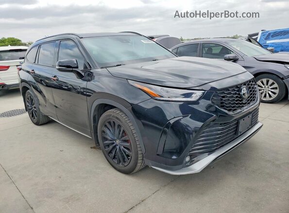 5TDKDRAHXRS541914 2024 TOYOTA HIGHLANDER Black Դիմացի տեսք