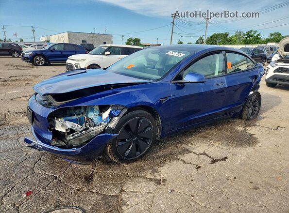 5YJ3E1EAXSF038068 2025 TESLA MODEL 3 Blue Tył lewy