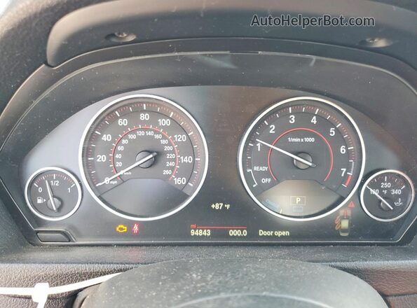 WBA8E1C3XHA158560 2017 BMW 3 SERIES Silver Вид задніх сидінь