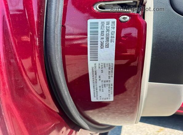 2C4RC1DG9MR512928 2021 CHRYSLER OTHER Бордовый Вид задней части салона