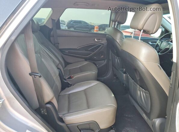 KM8SR4HF3HU181092 2017 HYUNDAI SANTA Gray Vista del compartimento del motor