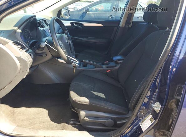3N1AB7AP0HY241709 2017 NISSAN SENTRA Blue Widok deski rozdzielczej