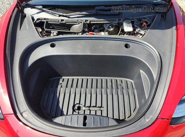 5YJ3E1EB4NF285776 2022 TESLA MODEL 3 Красный Вид подкапотного пространства