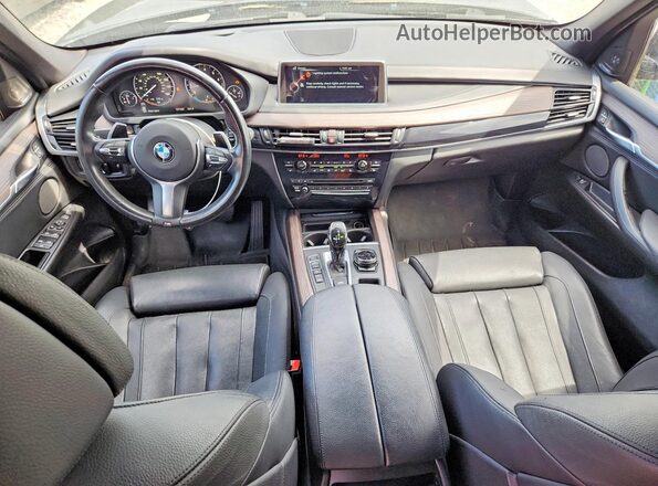 5UXKR6C5XG0J81965 2016 BMW X5 Black Instrument cluster view