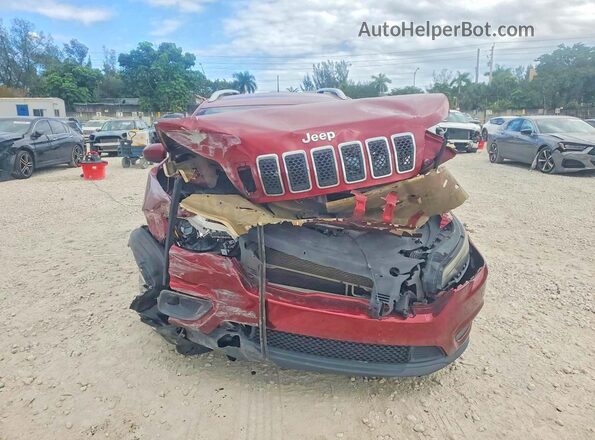 1C4PJLCBXKD160358 2019 JEEP CHEROKEE Burgundy Widok z tyłu