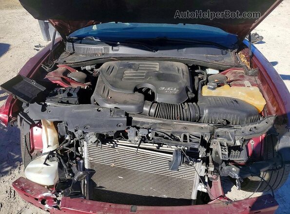 2C3CDXHG8JH187081 2018 DODGE CHARGER Burgundy Widok komory silnika