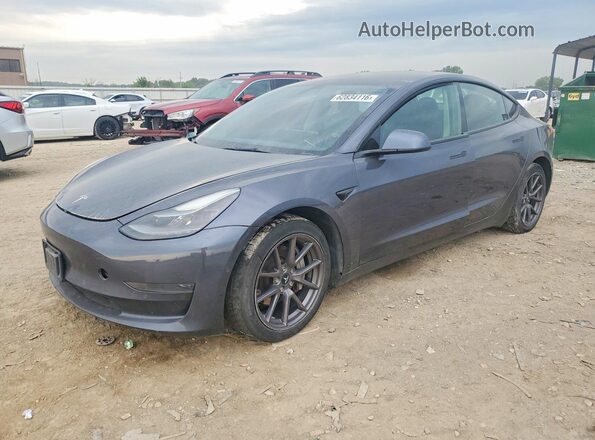 5YJ3E1EA0MF091641 2021 TESLA MODEL Blue Tył lewy